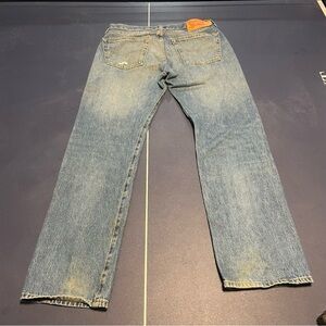Levi's Blue Relaxed Fit Jeans with Faded Look